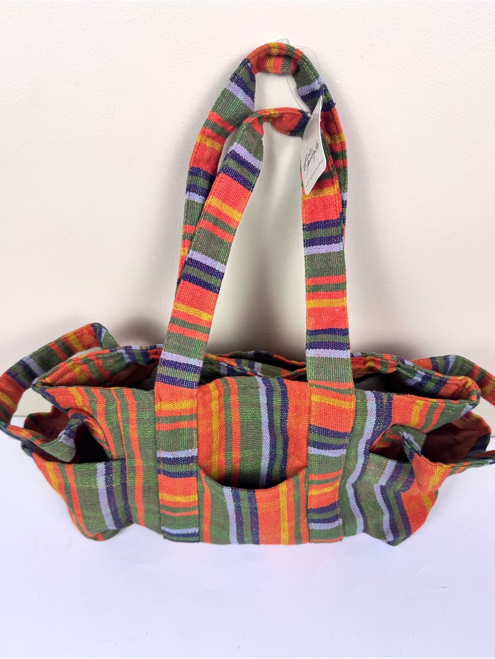 Free People Baby Oksana Tote in Orange Mix - Picture 7 of 13